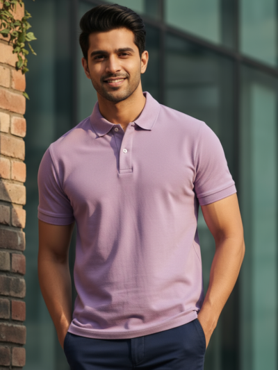 lavender premium Polo T-shirt